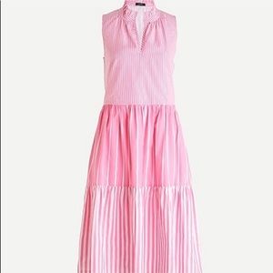 Jcrew pink & white sundress - Size S